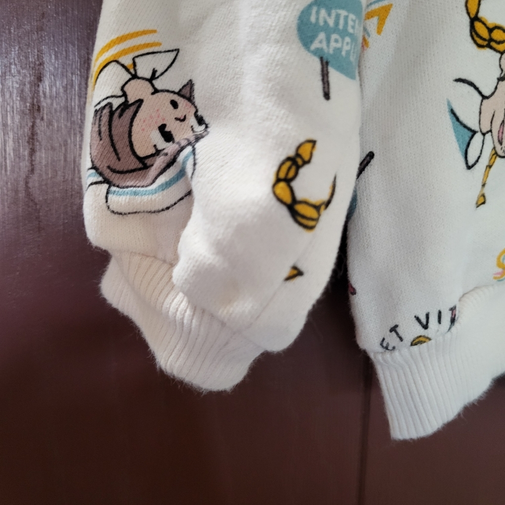 Zara Toddler Faces Print Sweatshirt. - Picture 8 of 10